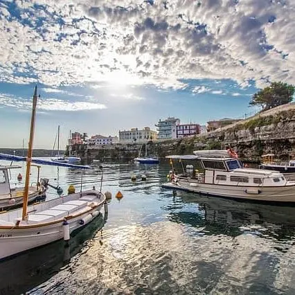 Playas en la isla de Menorca